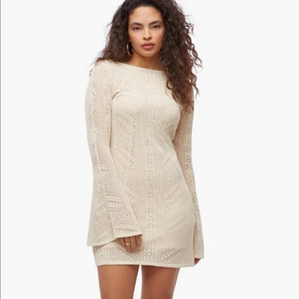 JustFab crochet shift dress